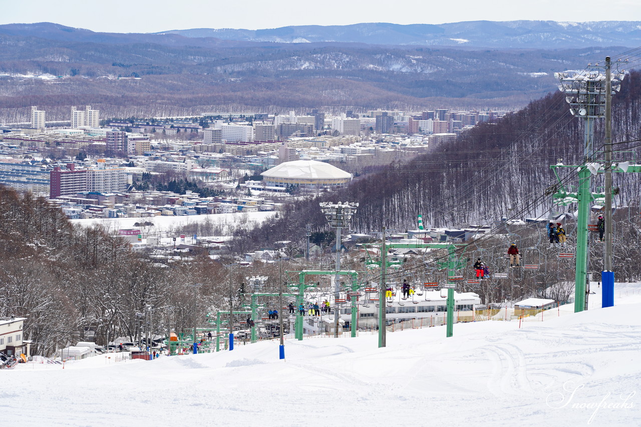 札幌藻岩山スキー場 ゲレンデの積雪は今季最深の125cm！コンディション良好で素晴らしいスキー日和に♪